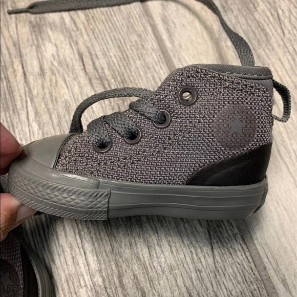 Grey Converse High Tops - Picture 3 of 4